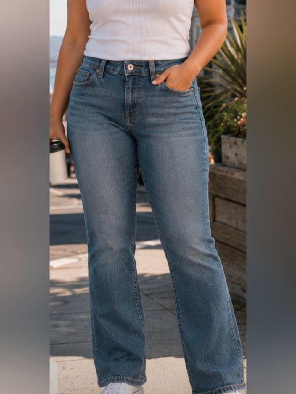 Classic Levis Boot Cut 515 Jeans -Women's Blue Denim Jeans Size 12Petite
